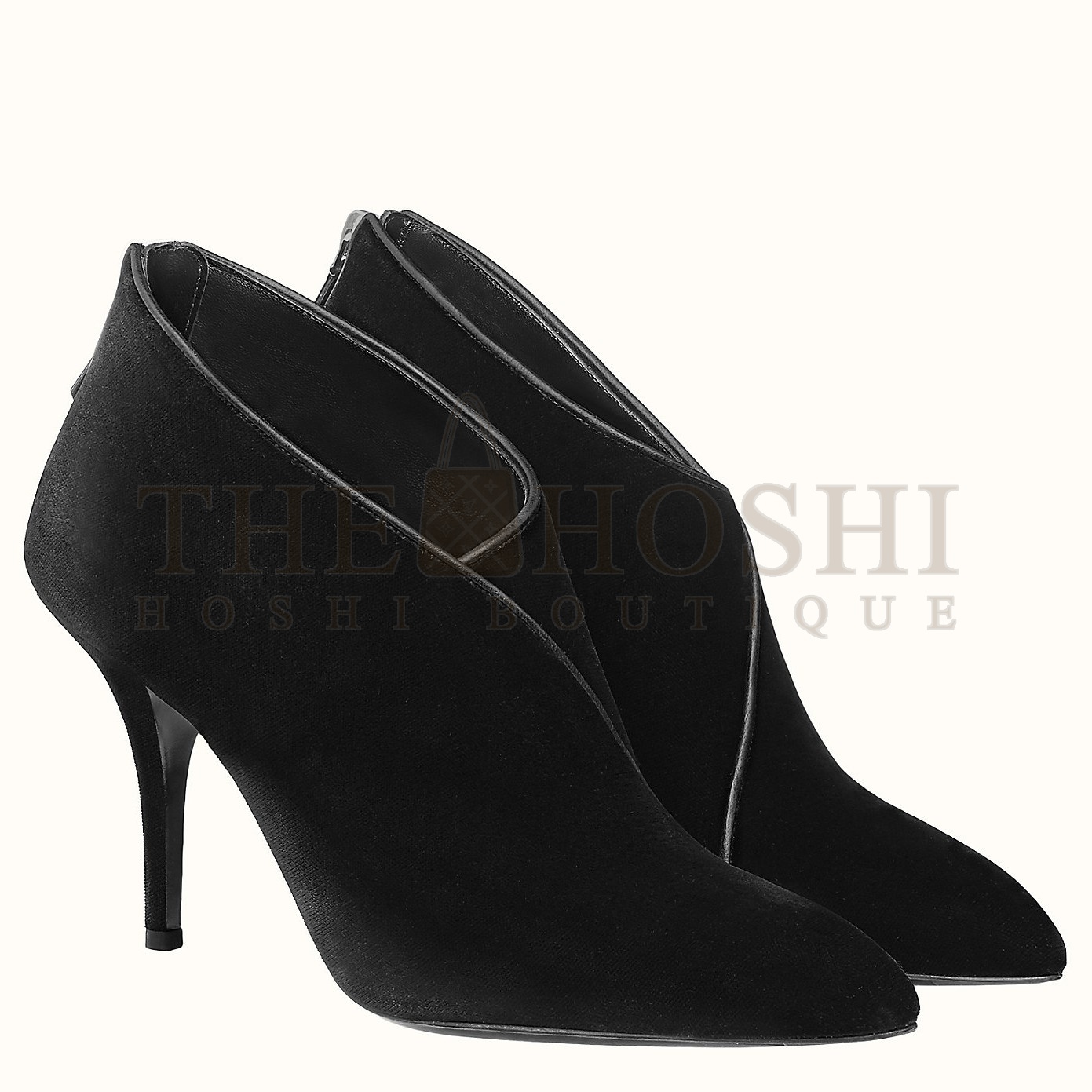 H**me5 Virginia Ankle Boots In Black Velvet Master Quality