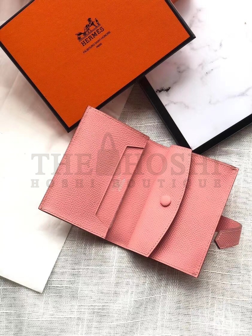 H**me5 Bearn Mini Wallet In Rose Confetti Epsom Leather Master Quality