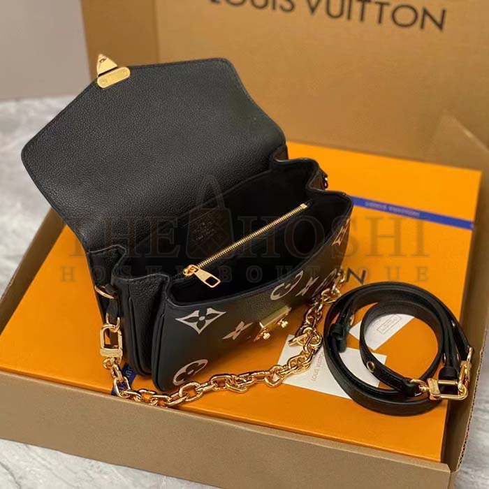 L0vis Vvtt0n LV Women Pochette Metis East West Bag Black Beige Grained Cowhide Leather Master Quality