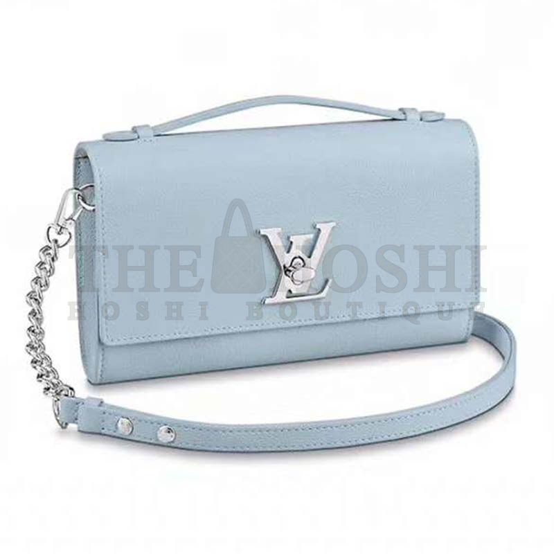 L0vis Vvtt0n LV Women Lockme Clutch Soft Grained Calfskin Master Quality