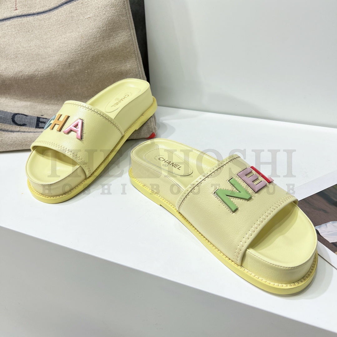 Ch**el flat sandals slippers Master Quality
