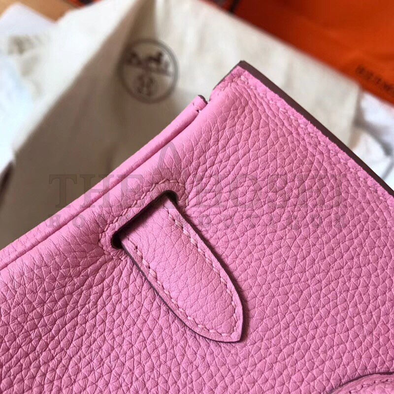 H**me5 Pink Birkin 30cm Clemence Handmade Bag Master Quality