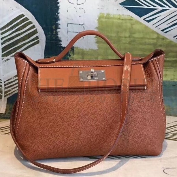 H**me5 24/24 29 Bag In Brown Clemence Calfskin Master Quality