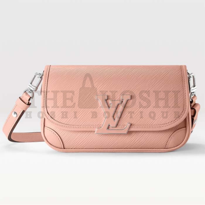 L0vis Vvtt0n LV Women Buci Crossbody Light Pink Epi Grained Smooth Cowhide Leather Master Quality
