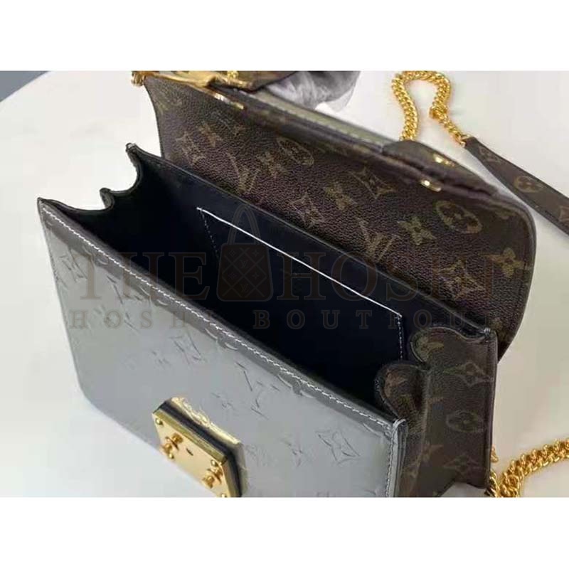 L0vis Vvtt0n LV Women LV Wynwood Chain Bag Taupe Monogram Canvas Vernis Leather Master Quality
