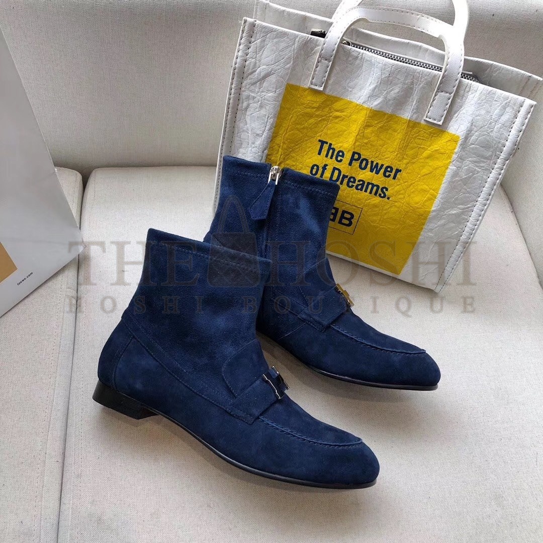 H**me5 Blue Saint Honore Ankle Boots Master Quality