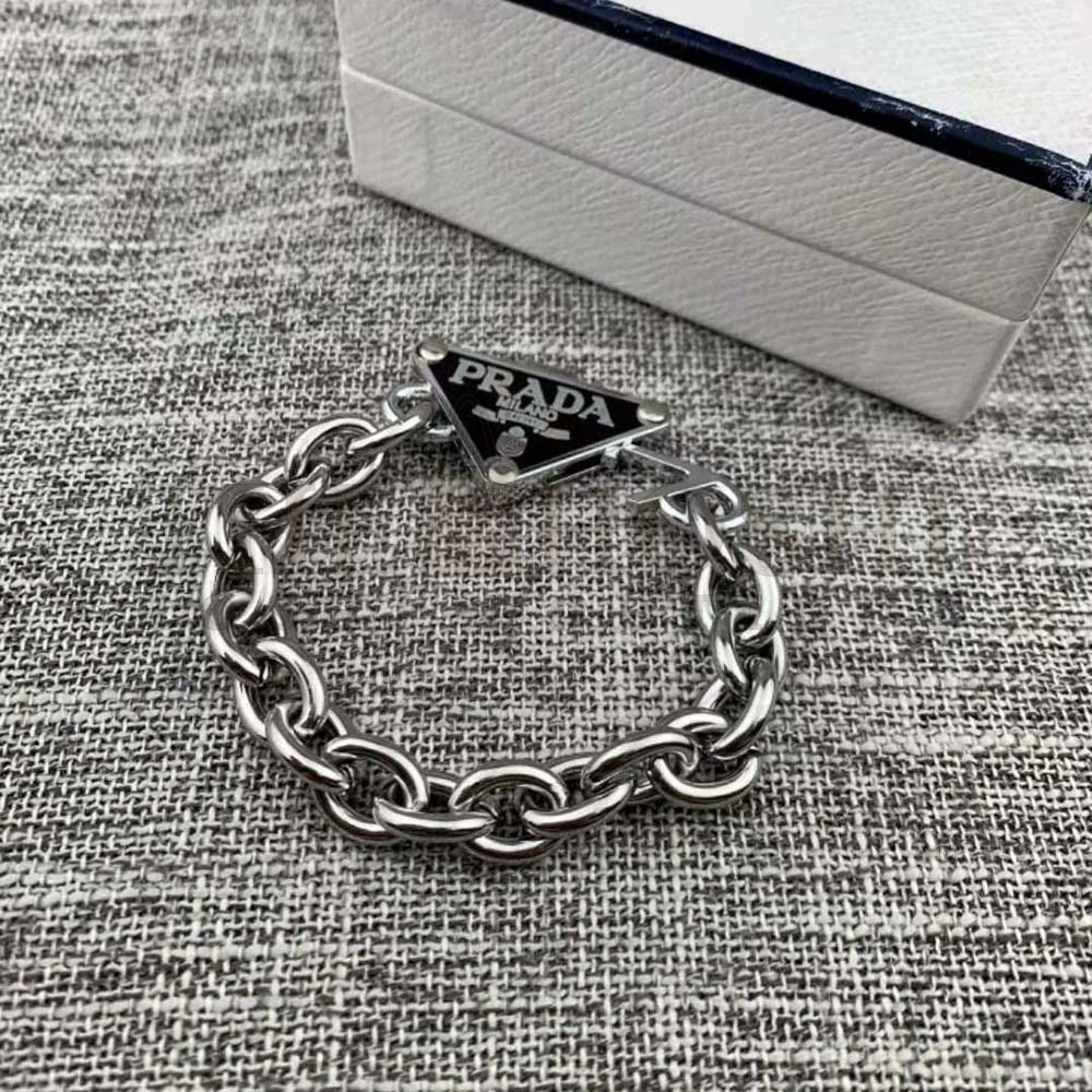 Pra*a Women Symbole Bracelet 925 Sterling Silver Master Quality