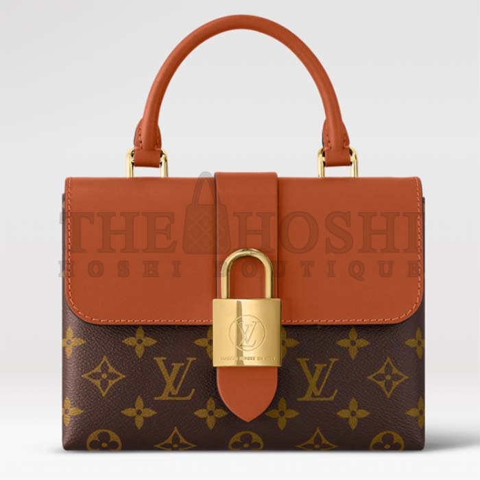 L0vis Vvtt0n LV Women Locky BB Bag Brown Monogram Coated Canvas Smooth Cowhide Master Quality