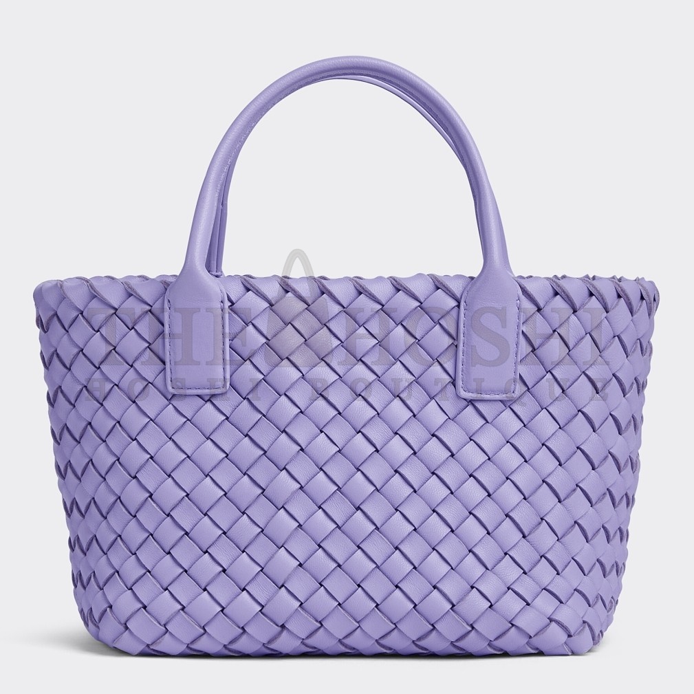 B0tt*ga Ven*ta Cabat Mini Bag In Wisteria Intrecciato Lambskin Master Quality