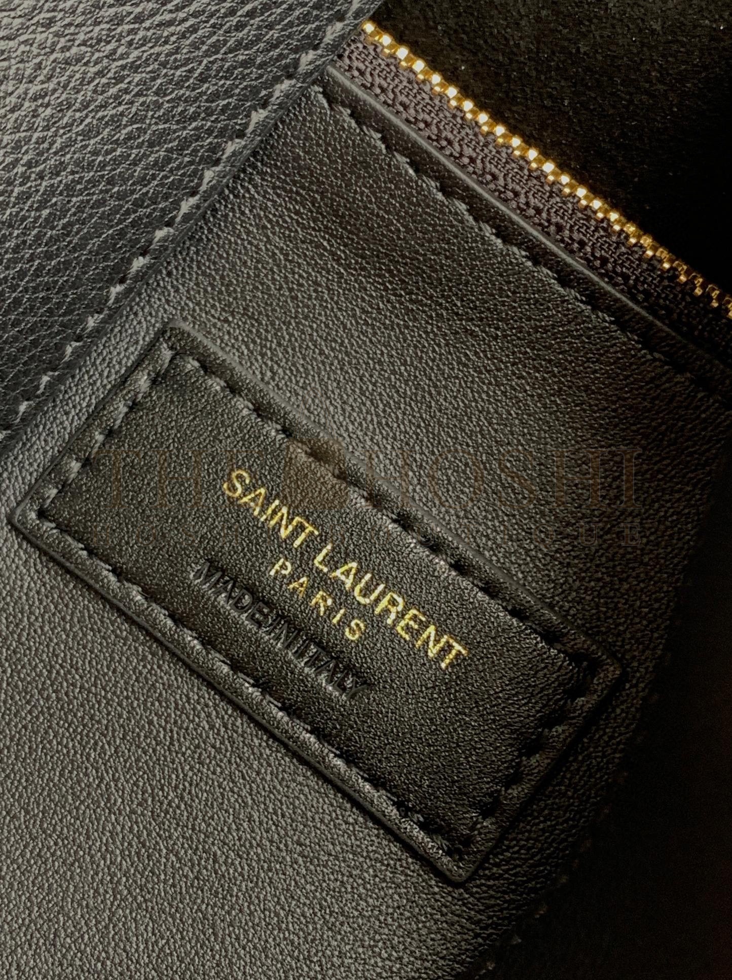 Sa1nt Lau*nt Le 5 A 7 Soft Large Shoulder Bag in Black Leather Master Quality