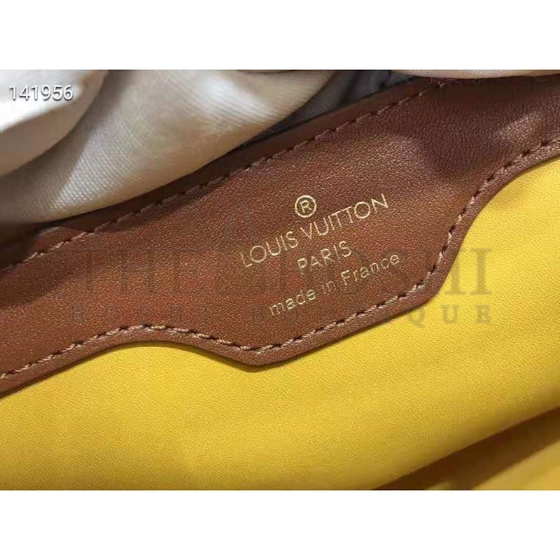 L0vis Vvtt0n LV Women Capucines BB Handbag Yellow Smooth Calfskin and Embroidered Canvas Master Quality
