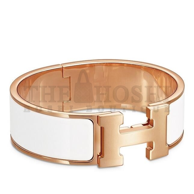 H**me5 White Enamel Clic Clac H PM Bracelet Master Quality