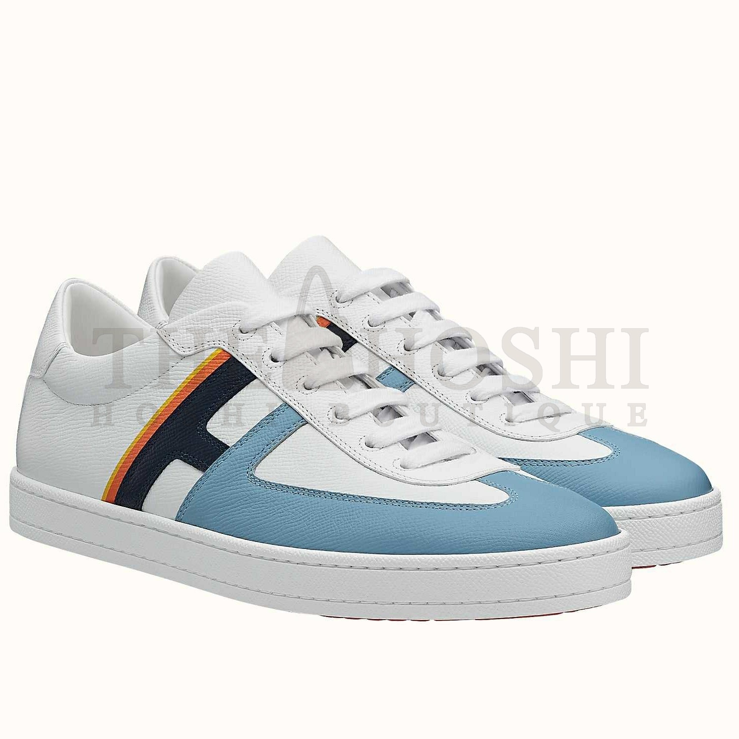 H**me5 Boomerang Sneakers In Multicolore Blue Leather Master Quality