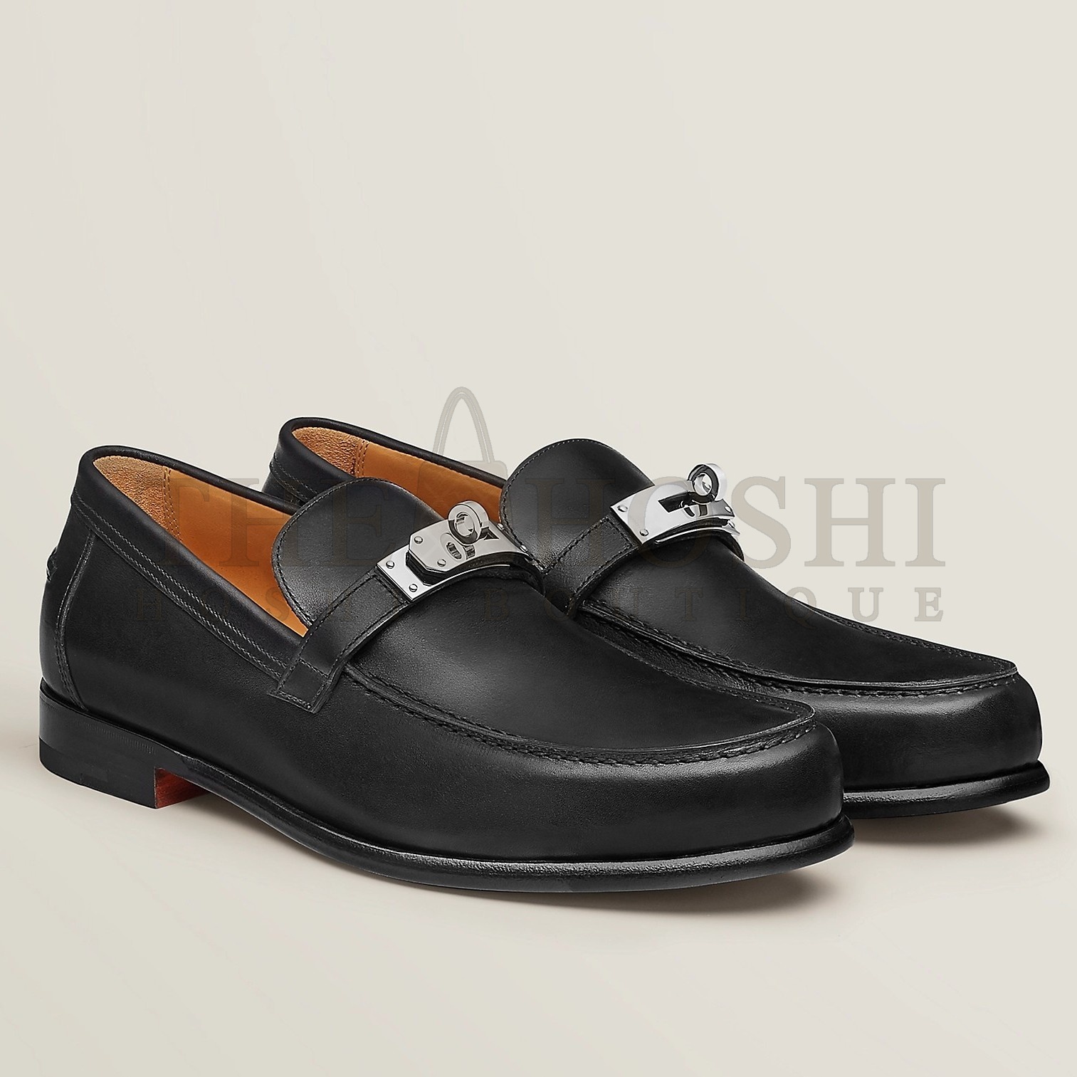 H**me5 Destin Loafers In Noir Calfskin Master Quality