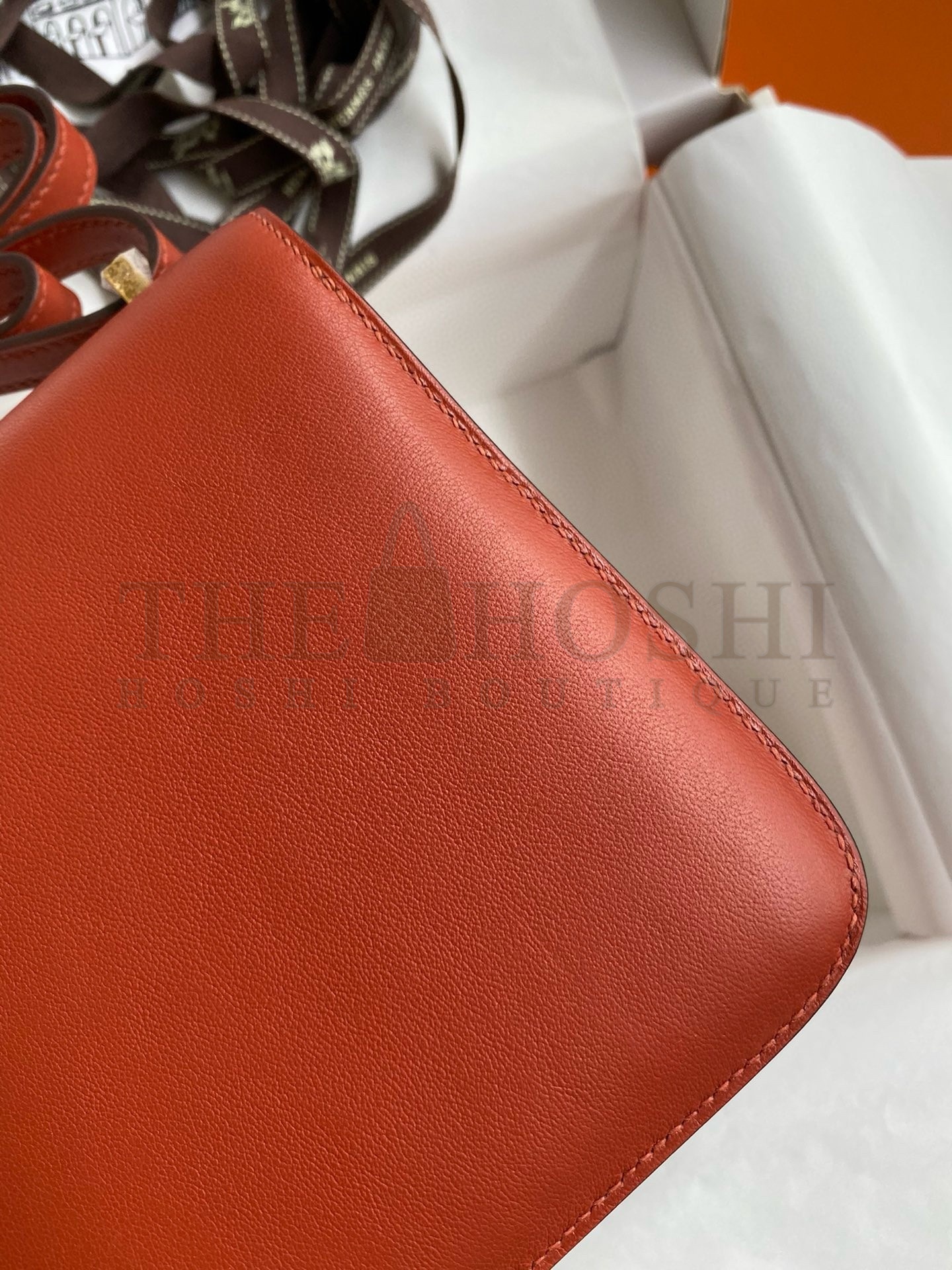 H**me5 Constance 18 Handmade Bag In Sienna Swift Calfskin Master Quality