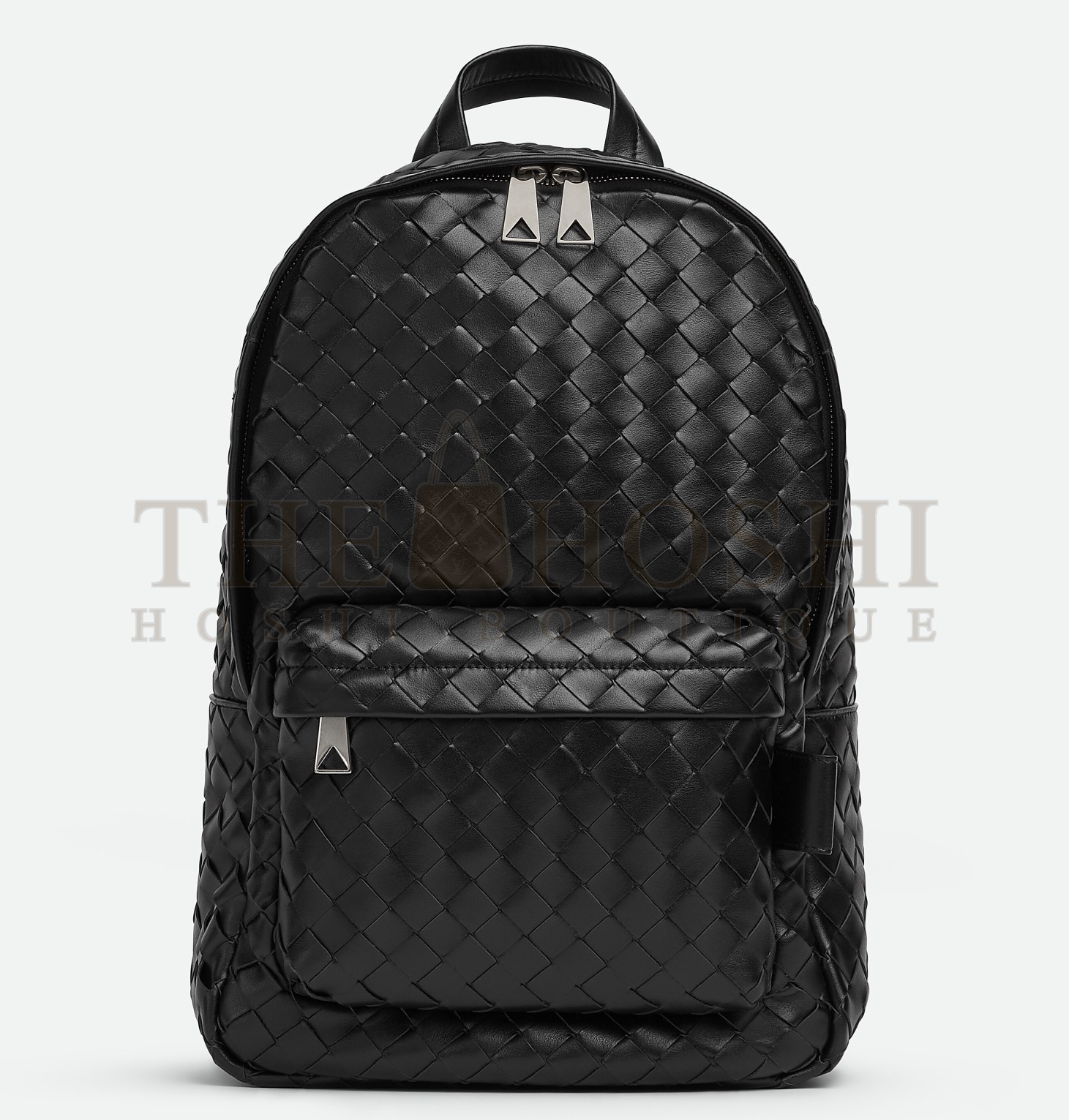B0tt*ga Ven*ta Small Backpack In Black Intrecciato Calfskin Master Quality