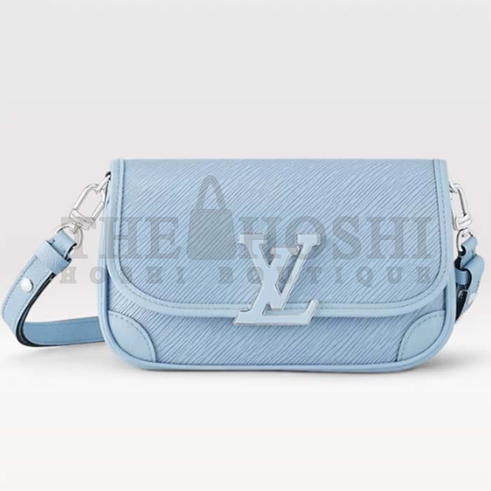 L0vis Vvtt0n LV Women Buci Crossbody Cloud Blue Epi Grained Cowhide Leather Master Quality