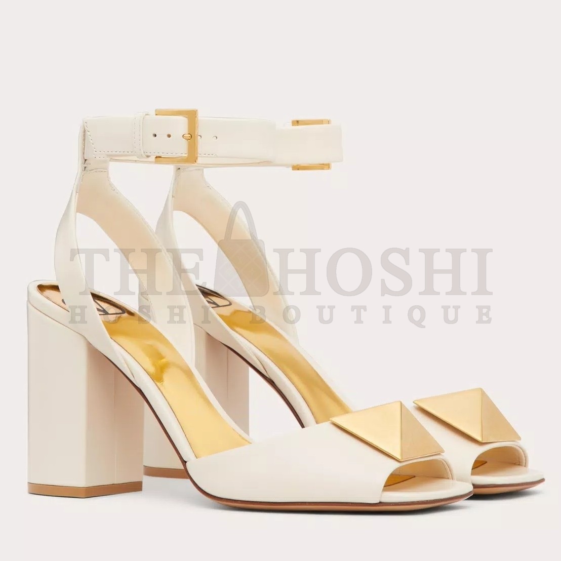 Va1e*ntin0 One Stud Sandals 90mm In White Calfskin Master Quality