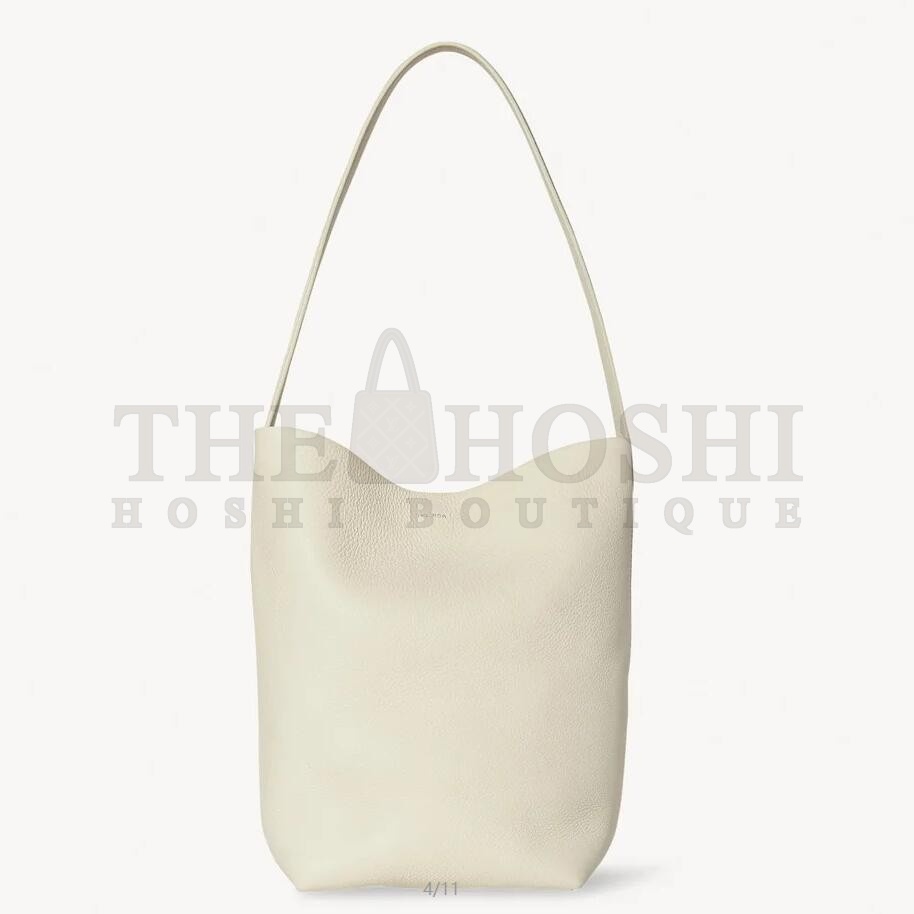 The R0w Small N/S Park Tote in Ivory Grained Leather Master Quality