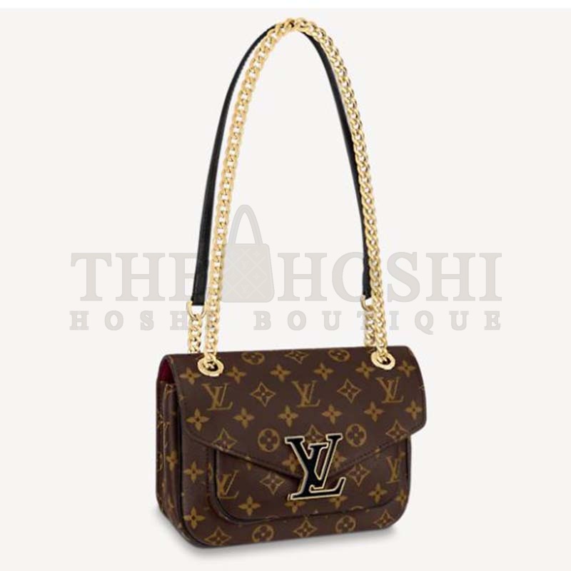 L0vis Vvtt0n LV Women Passy Handbag in Monogram Coated Canvas-Brown Master Quality