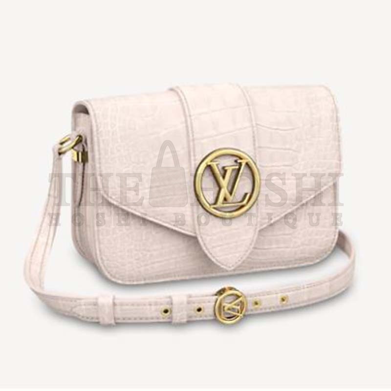 L0vis Vvtt0n LV Women LV Pont 9 Shoulder Bag Crocodilian Alligator Leather Master Quality