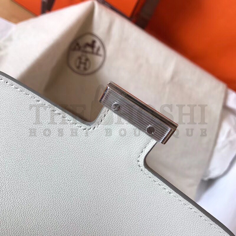H**me5 Mini Constance 18cm White Epsom Bag Master Quality