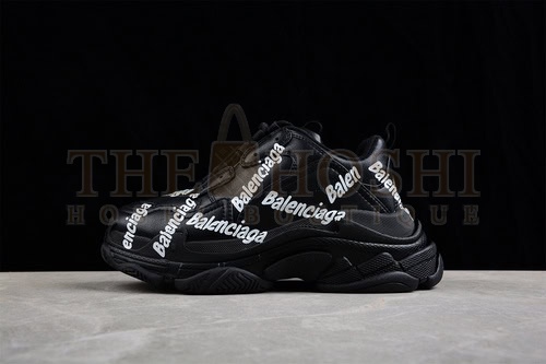 Ba1en*iaga Triple S 3.0 Sneakers Black/Black/White Master Quality