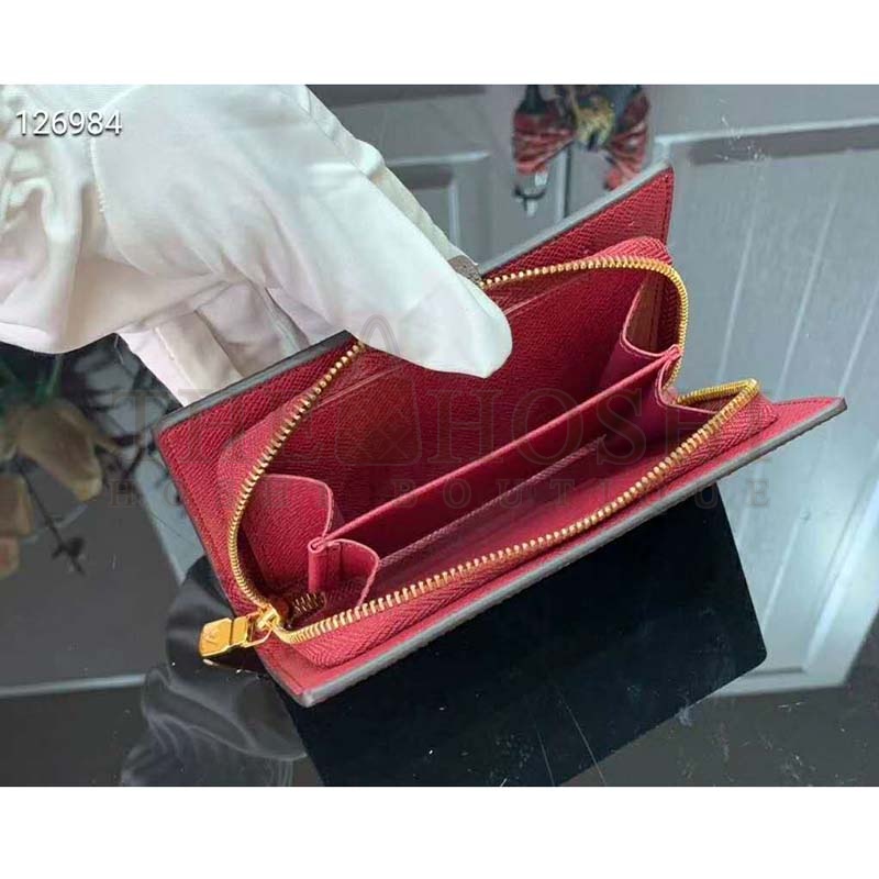 L0vis Vvtt0n LV Women Juliette Wallet Monogram Coated Canvas-Rose Master Quality