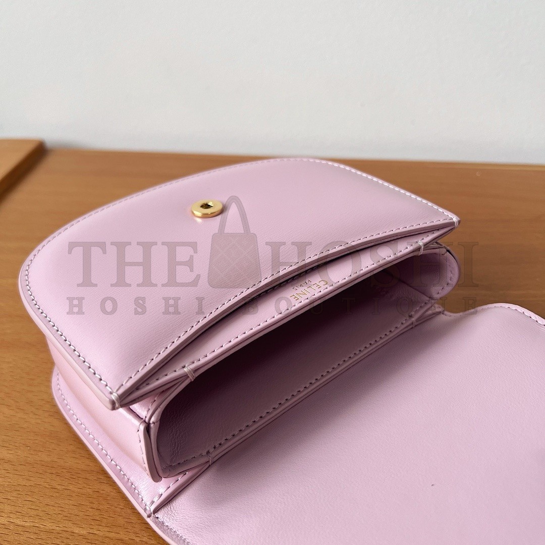 Ce1i*e Mini Besace Clea Bag in Petal Calfskin Master Quality