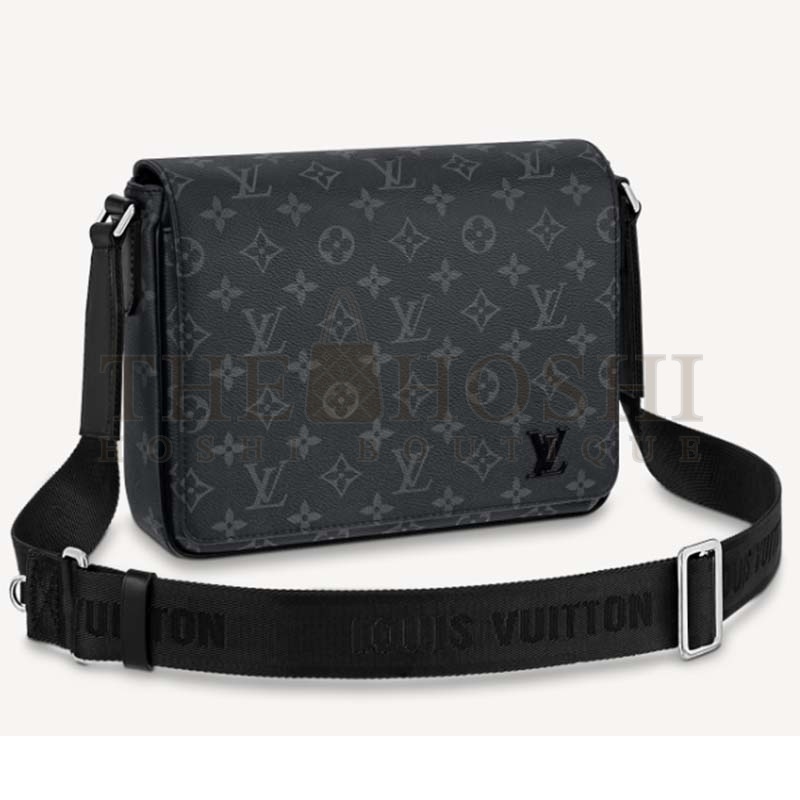 L0vis Vvtt0n LV Men District PM Bag in Monogramme Eclipse Coated Canvas Master Quality