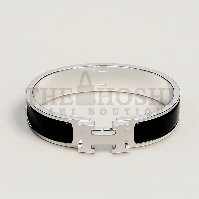 H**me5 Fake Bracelet, Clic H bracelet Dupe, Black Enamel, Three Color Master Quality