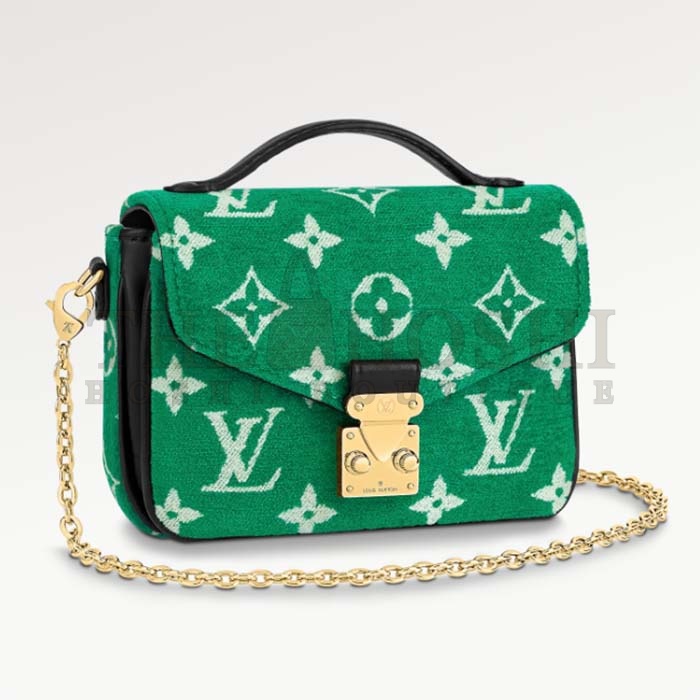 L0vis Vvtt0n LV Women Micro Metis Bag Green Monogram Jacquard Velvet Master Quality
