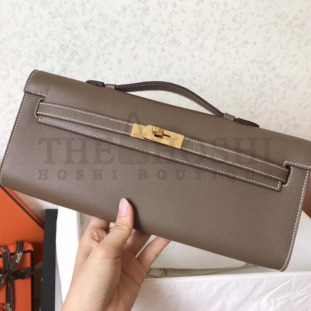 H**me5 Taupe Epsom Kelly Cut Handmade Bag Master Quality