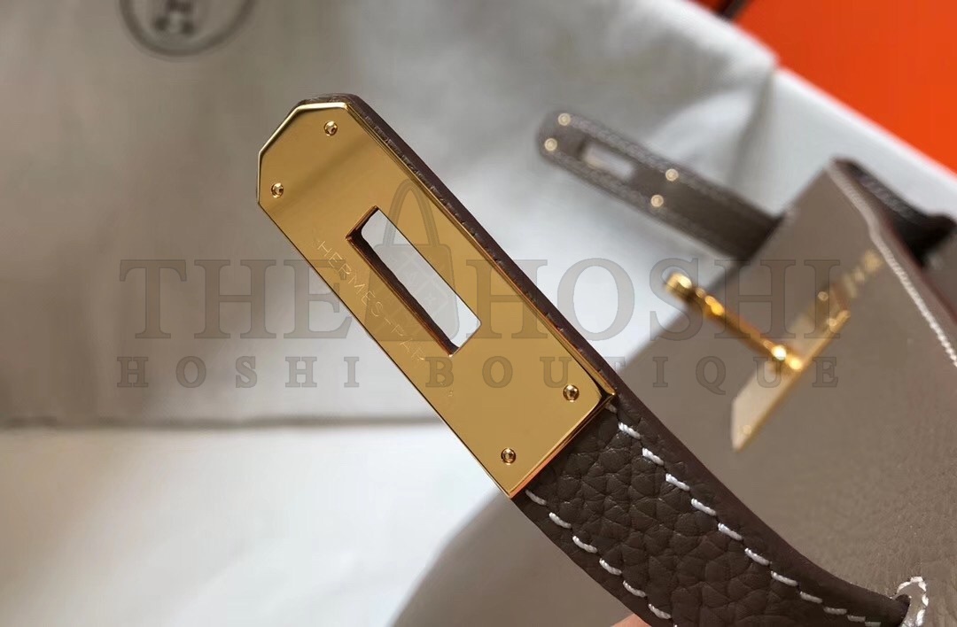 H**me5 Taupe Clemence Kelly 32cm Retourne Bag Master Quality