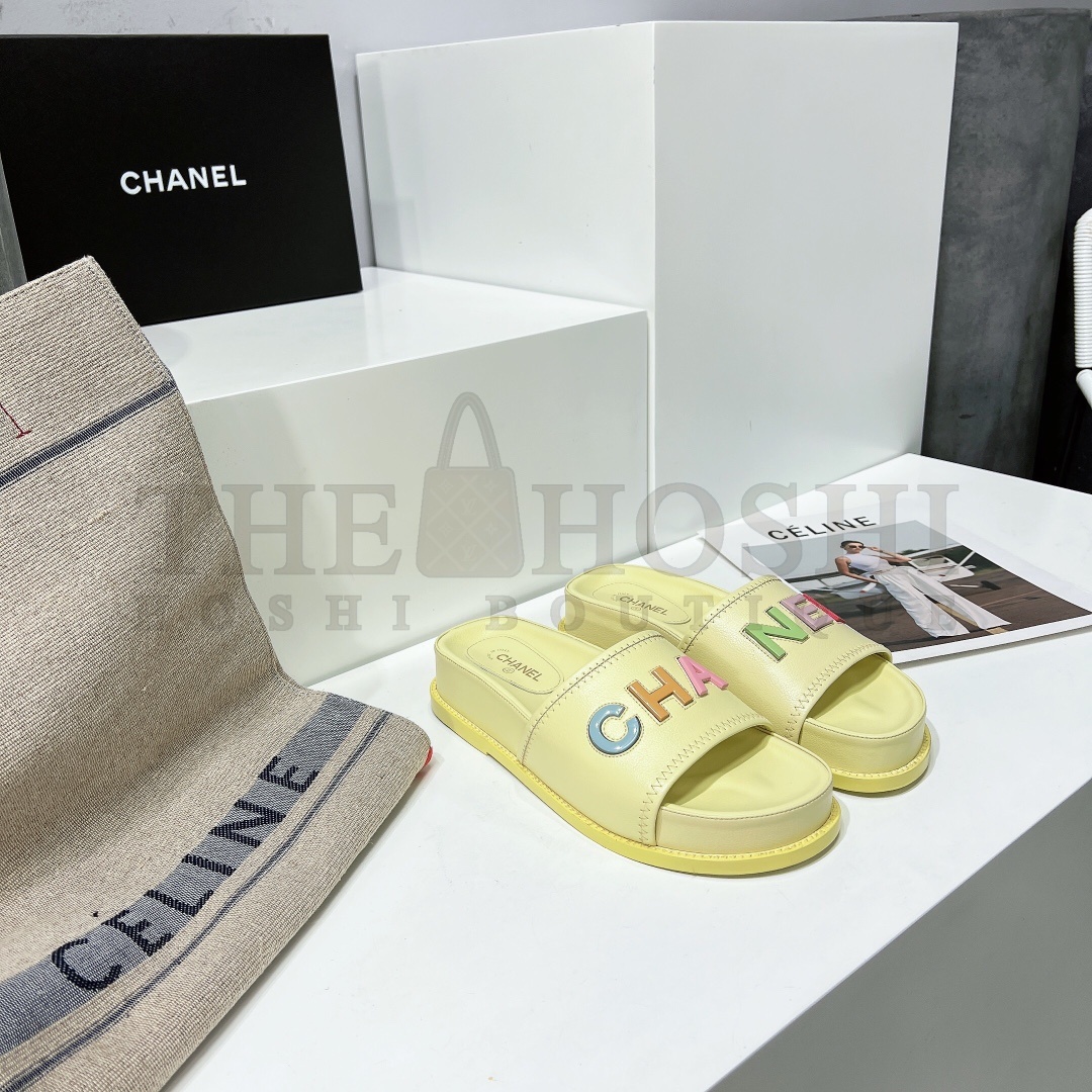 Ch**el flat sandals slippers Master Quality