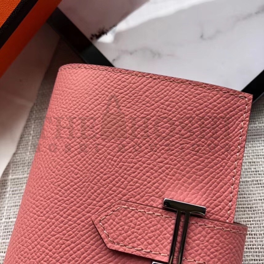 H**me5 Bearn Mini Wallet In Rose Confetti Epsom Leather Master Quality