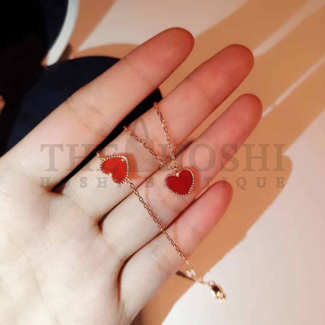 V*n Cl**f & Arpels Carnelian Heart Bracelet Master Quality