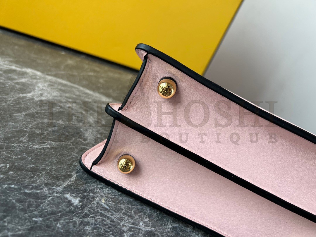 F**di Peekaboo ISeeU Petite Bag In Pink Nappa Leather Master Quality