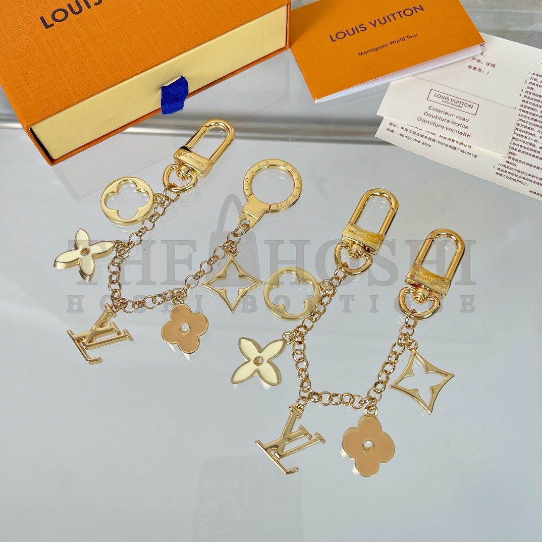 L0vis Vvtt0n LV Spring Street Chain Keychain Gold Monogram Charm Master Quality