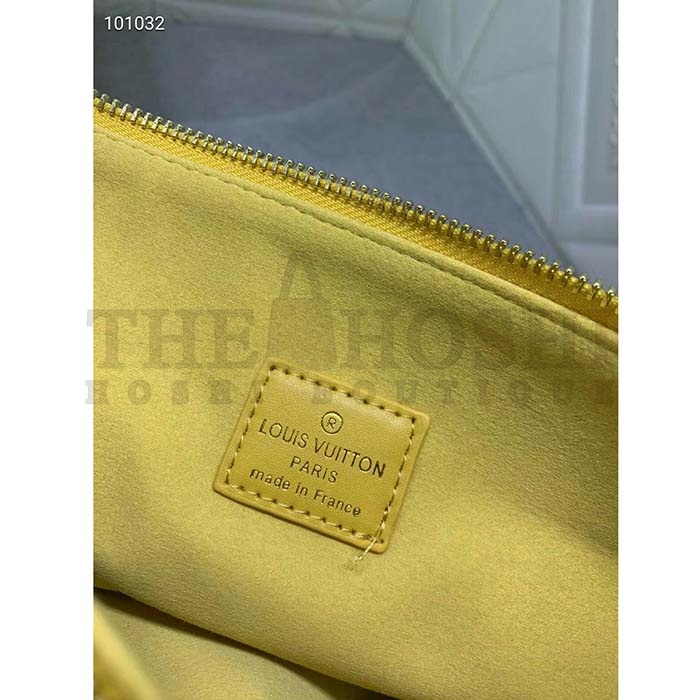 L0vis Vvtt0n LV Women Coussin PM Handbag Acid Green Lambskin Zip Closure Master Quality