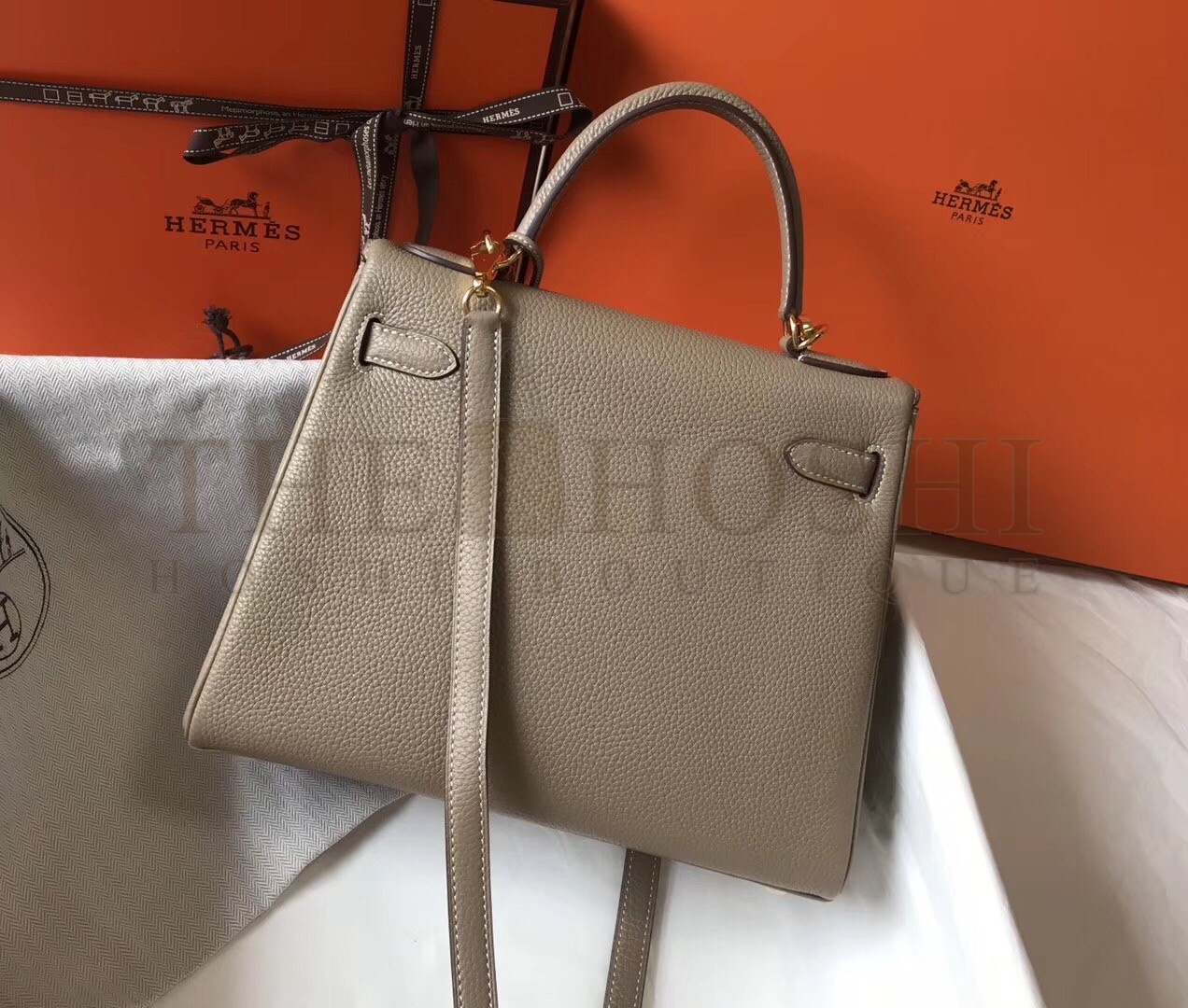 H**me5 Grey Clemence Kelly 28cm Bag Master Quality