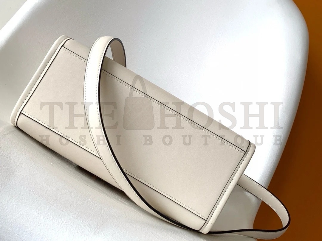 F**di Sunshine Small Tote Bag In White Calfskin Master Quality