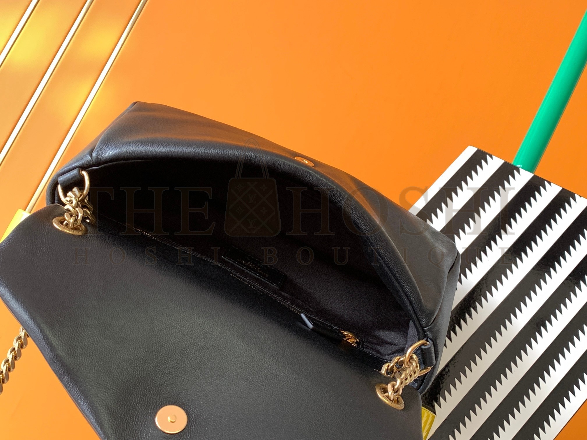 Sa1nt Lau*nt Calypso Shoulder Bag In Black Lambskin Master Quality