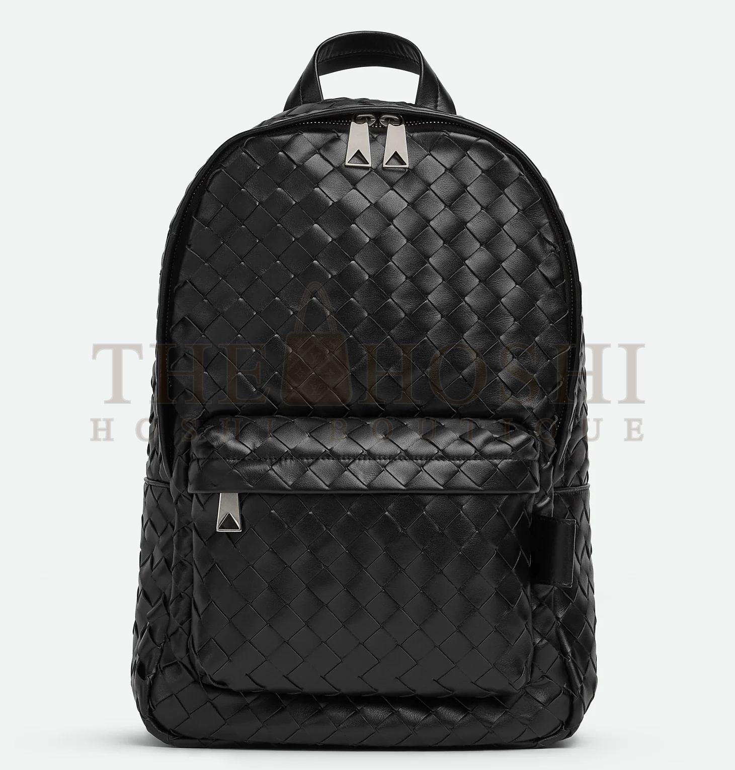 B0tt*ga Ven*ta Small Backpack In Black Intrecciato Calfskin Master Quality