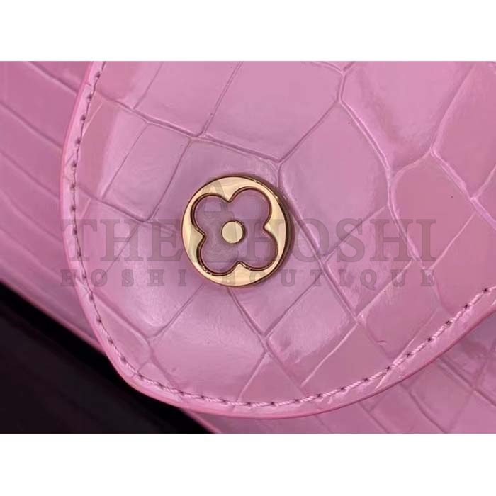 L0vis Vvtt0n LV Women Capucines BB Handbag Pink Crocodilien Brillant Savoir Faire Master Quality