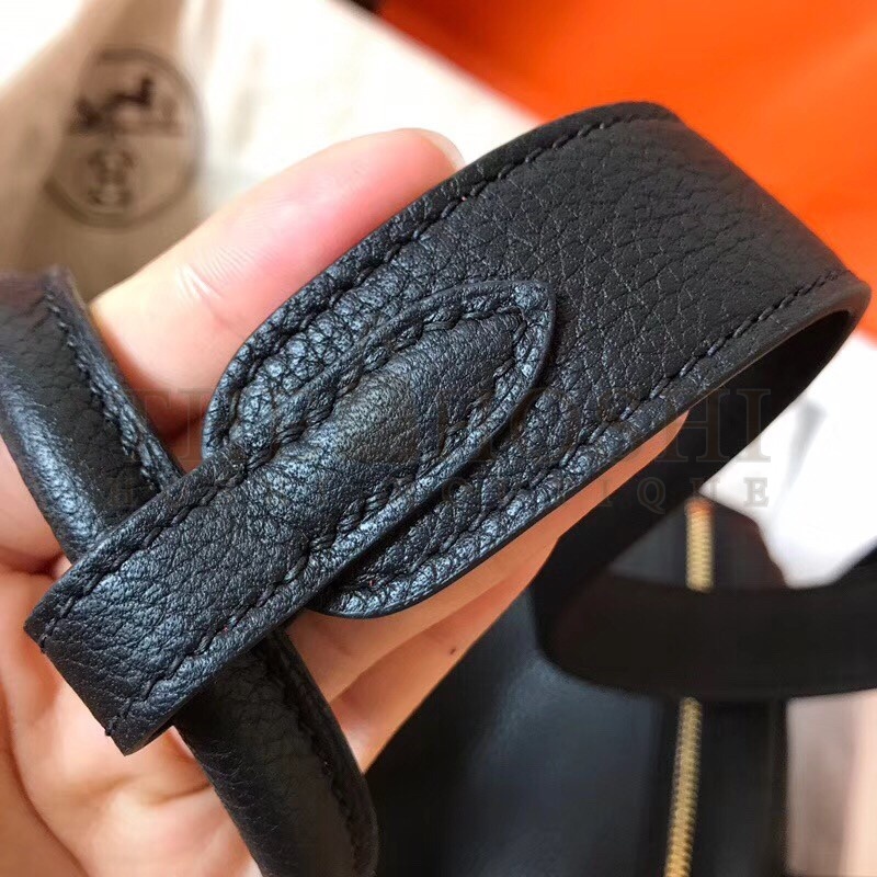 H**me5 Black Lindy 26cm Clemence Handmade Bag Master Quality