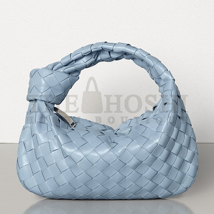 B0tt*ga Ven*ta Mini BV Jodie Bag In Light Blue Woven Leather Master Quality