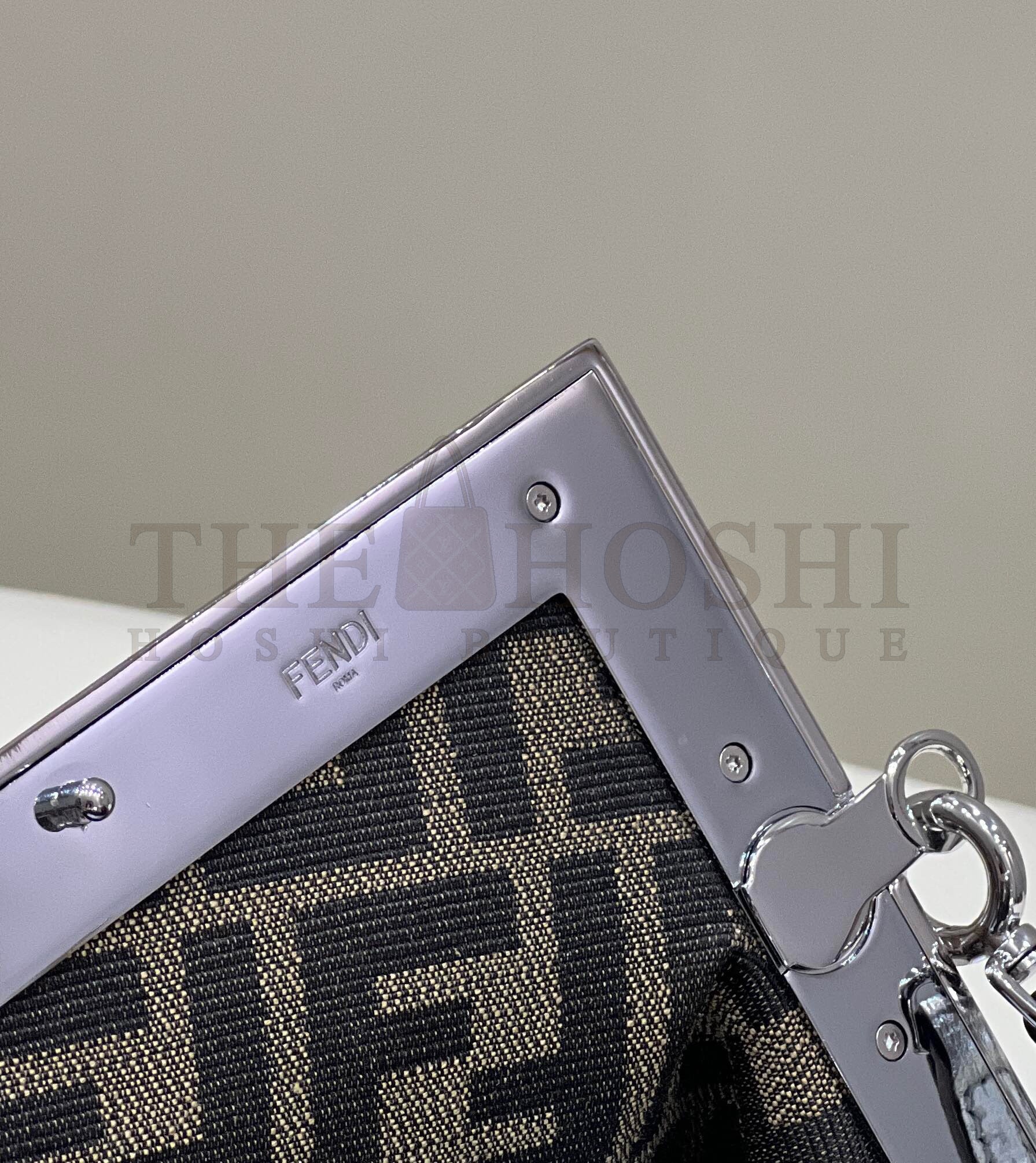 F**di First Small Bag In Silver Laminated Leather Master Quality