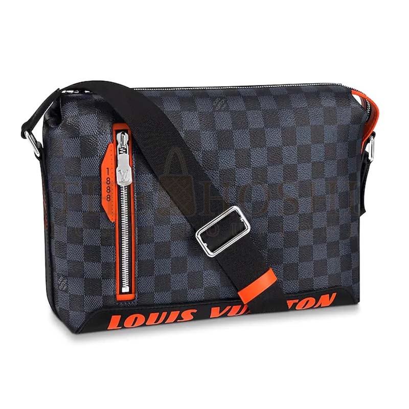 L0vis Vvtt0n LV Men Damier Cobalt Race Discovery Messenger PM Bag-Grey Master Quality