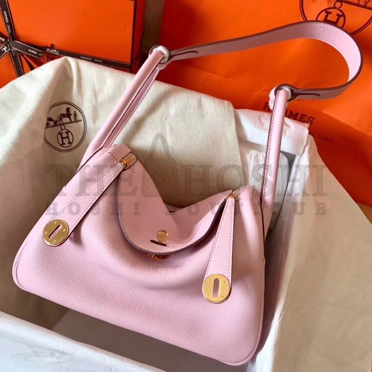 H**me5 Rose Dragee Lindy 30cm Clemence Handmade Bag Master Quality